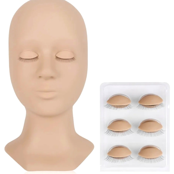 Goddess Other - Lash Training Mannequin Head with detachable eyelids.